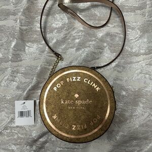 NWT Kate Spade Gold/cork Micha Bubble Over Bag with Chain Strap